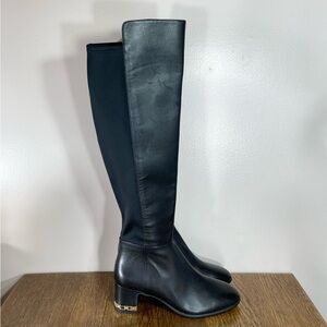 New Michael Kors June Flex Tall Boot Women’s Size 6 Black Leather